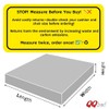 QQbed 2 Pack Deep Seat Memory Foam Platform Seat Cushions