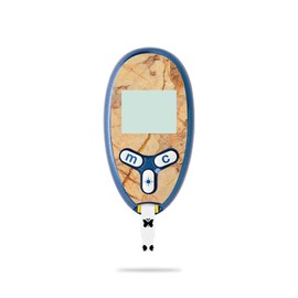 MightySkins Skin Compatible with Abbott Freestyle Lite - Amber Marble | Protective, Durable, and Unique Vinyl Decal wrap Cover | Easy to Apply, Remove, and Change Styles | Made in The USA