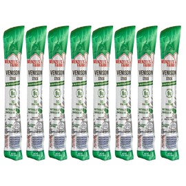 Wenzel’s Farm Jalapeno Cheddar Venison Snack Sticks 8 Pack | Flavorful, Naturally Smoked │ High Protein, Low Carb │ No MSG, Fillers, Binders, Artificial Colors │ Gluten Free