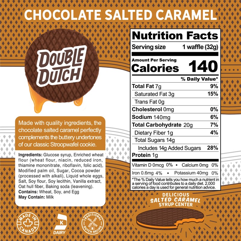Double Dutch Stroopwafel Cookies – 2 Pack – 16 Waffles