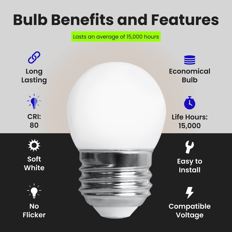 Feit Electric BP71/2S/W/LED/6 7.5-Watt EQ Non-DM E26 Base S11 Frost