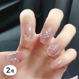 Item Shop Gel Nail Stickers, 2pcs, PoinQ TR076 / 잇템샵 젤네일 스티커, 2개, 포인큐 TR076
