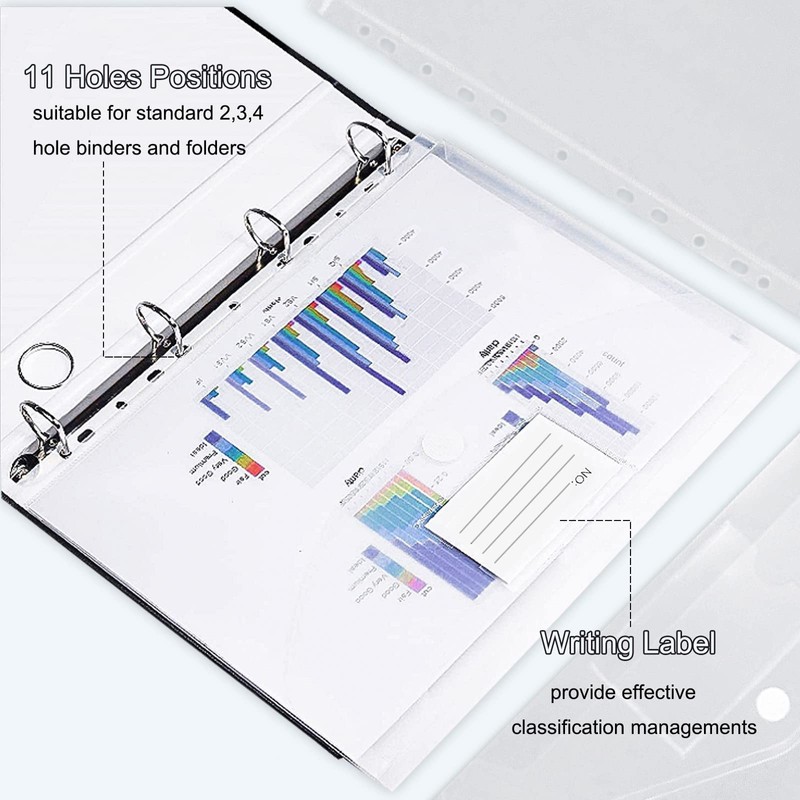 Pack of 30 A4 Document Wallets Waterproof Document Folders for