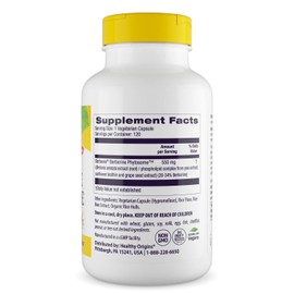 Healthy Origins Berberine Phytosome 550 mg (Berbevis), Berberine Supplement for Metabolic Support, Non-GMO, Vegan, 120 Veggie Caps