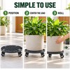 Heavy Duty Rolling Plant Caddy with 440 lb Capacity, 360°