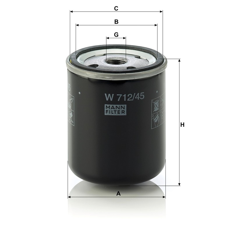 Mann Filter W71245 Lube Filter