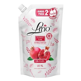 Jabón líquido de manos Lirio Clean & Pure Granada 1 Lt
