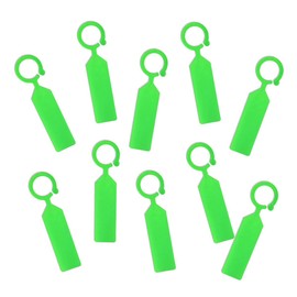 MHY 100 Pcs Thick Plastic Plant Labels - Garden Waterproof Plant Tree Tags - 4.3 inch Color Hanging Plant Markers for Plants, Potted Plants, Nurseries, Trees，Gardening (Green)