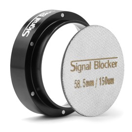 58mm Espresso Dosing Funnel & 58.5mm Puck Screen for Gaggia: Magnetic Coffee Dosing Ring Aluminium Metal - Reusable 1.7mm Thickness 150μm Puck Screen 316 Stainless Steel | Fits All 58mm Portafilters