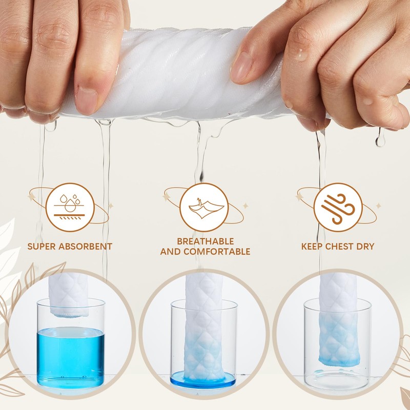 Wesnoy Cotton Tummy Liners and Bra Liners Set for Sweat