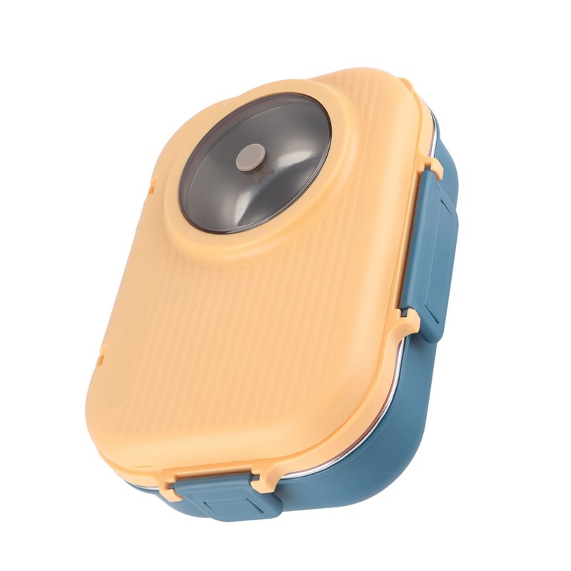 Thermal Lunch Box 1100ml Double Layer 3 Grid Design 304