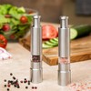 TOBEOME 2PCS Manual Salt and Pepper Grinder Set Stainless Steel
