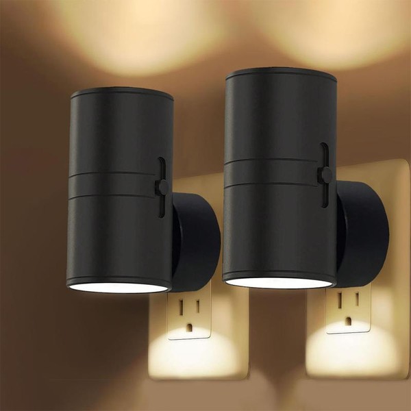 2 Pack, LED Night Light Plug in, Modern Night Lights