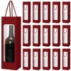 Tioncy 24 Pcs Single Wine Bottle Gift Bag, Champagne Bags