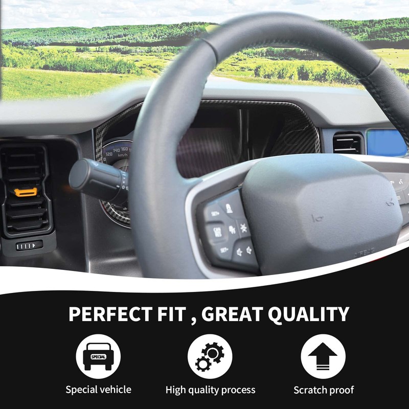 RAZPOY for Bronco Dashboard Panel Trim, Center Control Dash Board