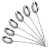 YSAMAX 20 cm Long Handle Latte Spoon Set of 6