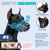 Dog Muzzle to Prevent Biting, Basket Muzzle for Large Medium