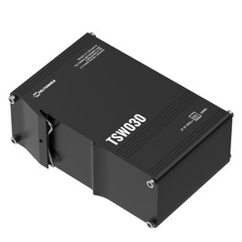 Teltonika TSW030 Ethernet Switch, 8 x 10/100Mbps Ethernet Ports, Low Power Consumption, Built-in DIN Rail Mount