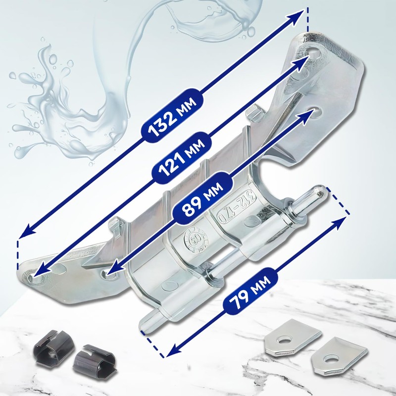 Hinge for washing machine door with the original code 153150