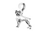 D8 Boxer dog fine lead free English Pewter charm fitted