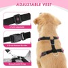 SlowTon Dog Car Harness Seatbelt Set, Dog Vest Harness Adjustable