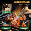 KOACKL Dual Flame Butane Torch Lighter, Refillable Kitchen Torch, Adjustable