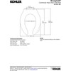 KOHLER K-4731-SC-0 Stronghold Elongated Toilet Seat with Self-Sustaining Check Hinge