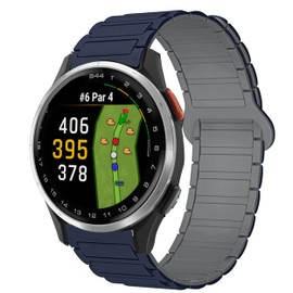 Lamshaw Compatible with Garmin Approach S44 Band, 20mm Quick Release Silicone Sport Strap Replacement Watchband Compatible for Garmin Approach S50, S44, S42, S40 Smartwatch (Blue, 20mm size band)