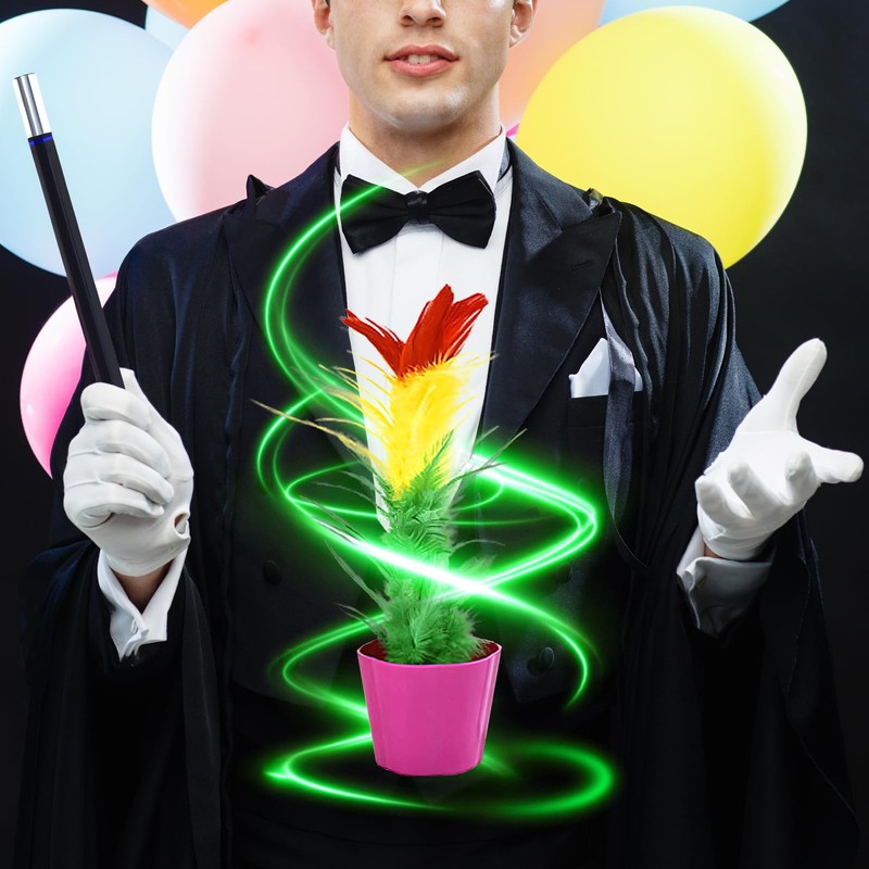 Harilla Magic Flower Pot and Wand Magic Appearing Flower Magic