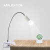 Bonlux E26 Clamp Lamp Fixture, Flexible Neck Clip Light Fixture