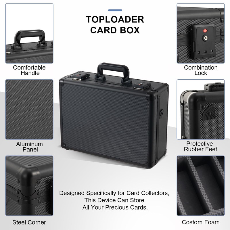 Meryndou Graded Card Storage Box – Aluminum Alloy Trading Cards