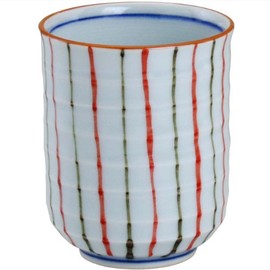 Tea Bowls: 有田焼 11th Criss Cross Grass Sharpener Tea Bowls