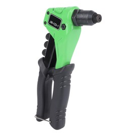Hand Rivet Gun Single Handle Manual Riveter Industrial Riveting Tool with 4 Rivet Heads for Home Vehicle Maintenance