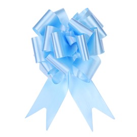 sourcing map 20pcs 6 Inch Large Pull Bow Big Gift Wrapping Bows Ribbon Light Blue for Wedding Car Baskets Presents Christmas Bow