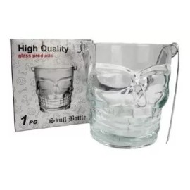 Quality Hielera De Cristal Craneo Calavera Con Pinzas 950ml