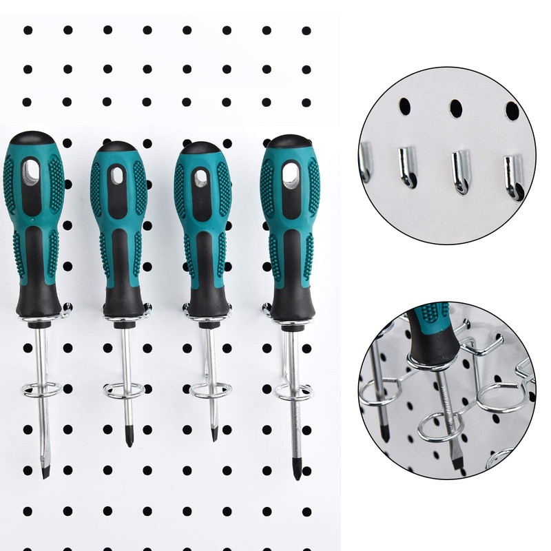 12 Pieces Screwdriver Organizer Tool Holders Multi-Tool Holder Double-Ring Tool
