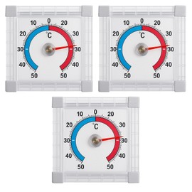 YceLon Pack of 3 Outdoor Thermometer for Windows, Weatherproof Window Thermometer, Outdoor Digital Thermometer with Accurate Temperature Measurement for Windows and Outdoor Use