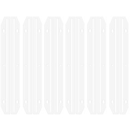 60Pcs 3 Ring Binders,Magazine Holders for Binders 3 Hole Punched Plastic Magazine Organizer Binder Accessories 3 Ring Binder Insert Strips for File Book Paper Magazine Collector, Translucent White