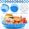 12 Pcs Fast Food Baskets with 60 Pcs Paper Liners