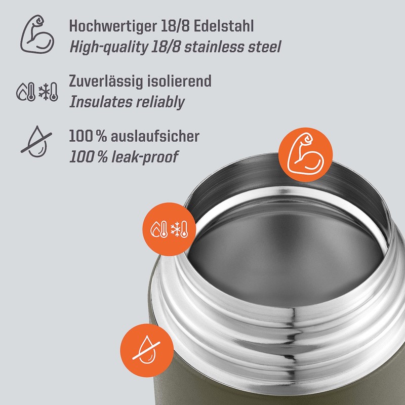 Esbit Thermobehälter Classic für Speisen - Warmhaltebehälter 750 ml in
