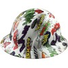 Hydrographic Full Brim Hard Hats with 6 Point Suspension -