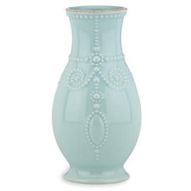 Lenox French Perle Ice Blue 8" Fluted Vase - 869509