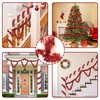 Tinsel Christmas Tree Red 4 x 3 m Garland Christmas