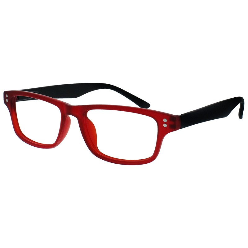 UV Reader Rubberized Red Black Near Sighted Distance Glasses For