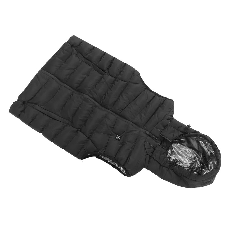 Heated Vest Three Level Temperature Adjustment Waterproof Black Electric Heating