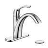 TimeArrow Chrome Bathroom Faucet, Single Handle Bathroom Sink Faucet for
