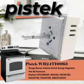 DO NOT BUY if compatible range model not listed Read product description before purchase OEM Pistek WB24T10063 Electric Range Dual Infinite Control Switch Replacement for Specific Models Not Universal