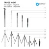BONFOTO Portable Aluminum Alloy B674A Lightweight Camera Travel Tripod Monopod