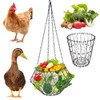 Chickens Vegetable Fruit Hanging Automatic Feeder Foldable 16.5 Inch with