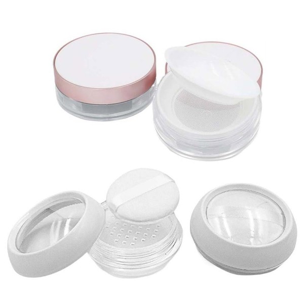 zaoalife 15g/20g Portable Loose Powder Container Makeup Case Plastic Empty